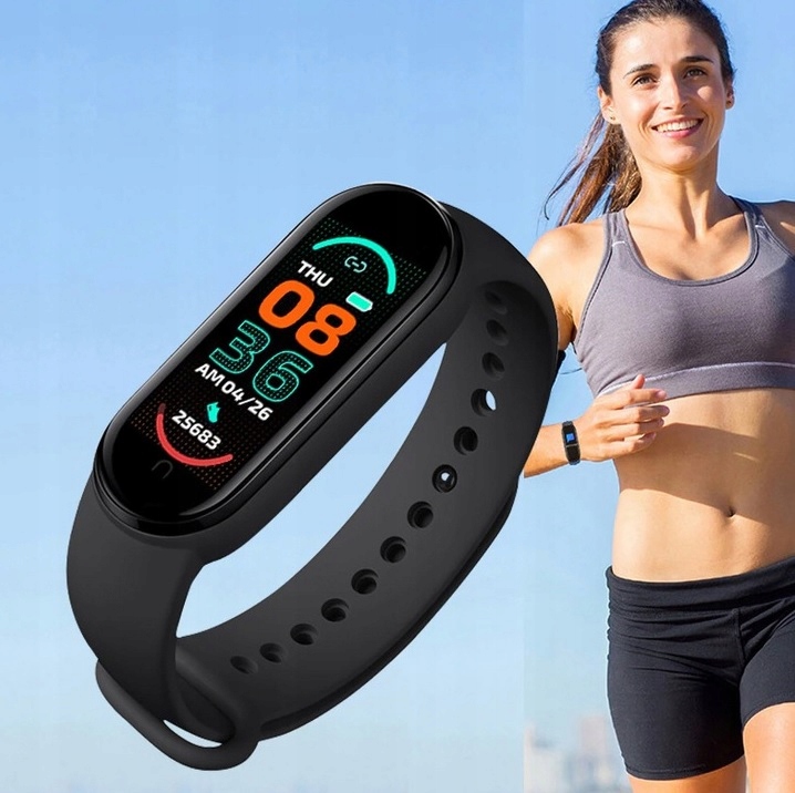 SMARTBAND M6 ZEGAREK SMARTWATCH DAMSKI MĘSKI DLA DZIECI BAND OPASKA SPORT Szerokość koperty 17 mm